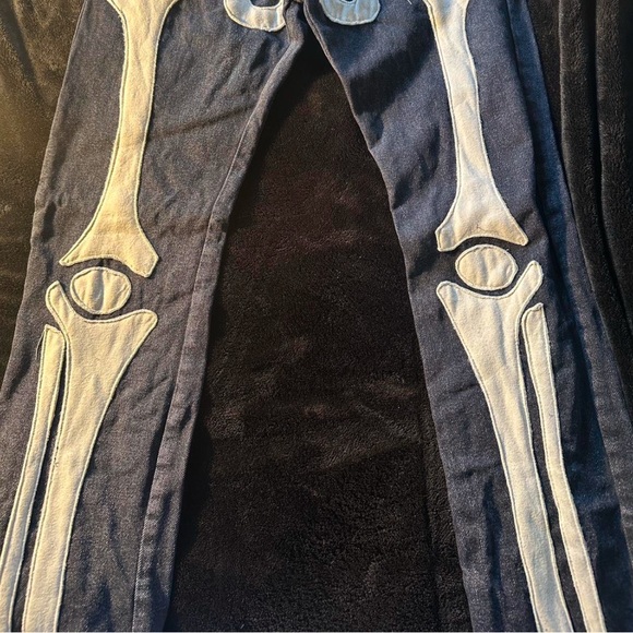 Skeleton Y2K Jeans - Picture 2 of 5